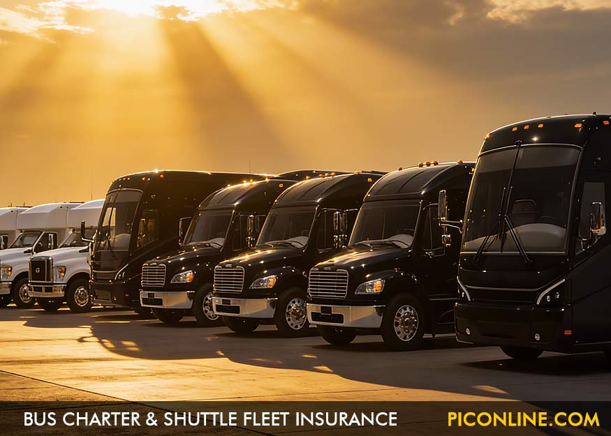 Trasportation Bus Charter & Shuttle Fleet Insurance Coverage Service