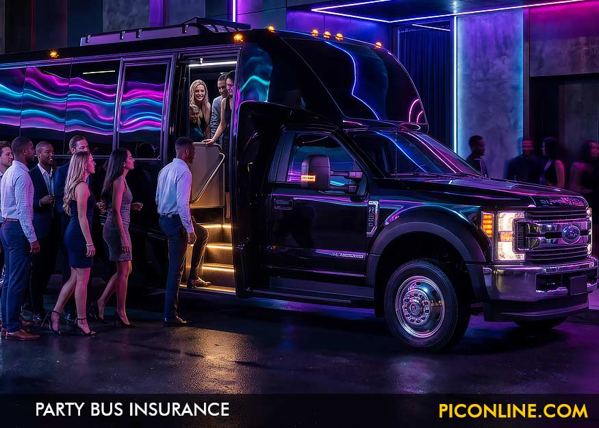 Indiana Party Bus Shuttle Minibus Insurnace Services